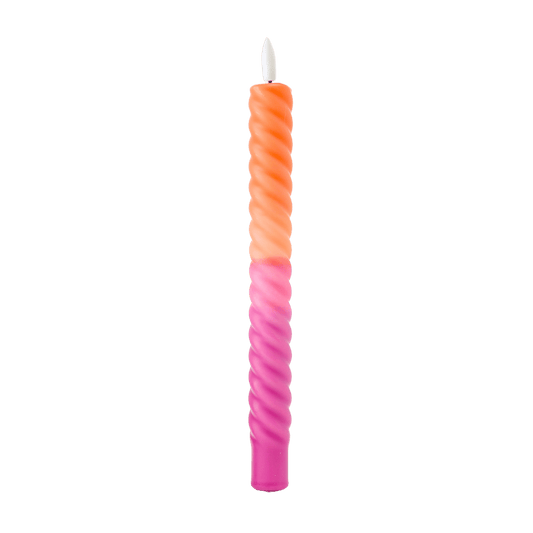LED Swirl Kaars Sunset RC - 1 stuk