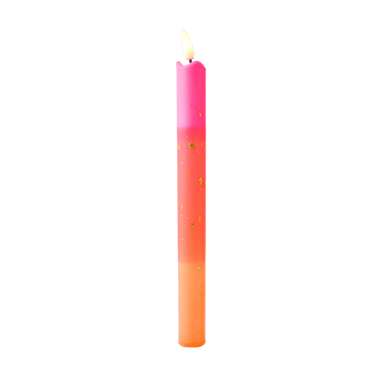 LED Pillar Kaars Gold Orange RC - 1 stuk