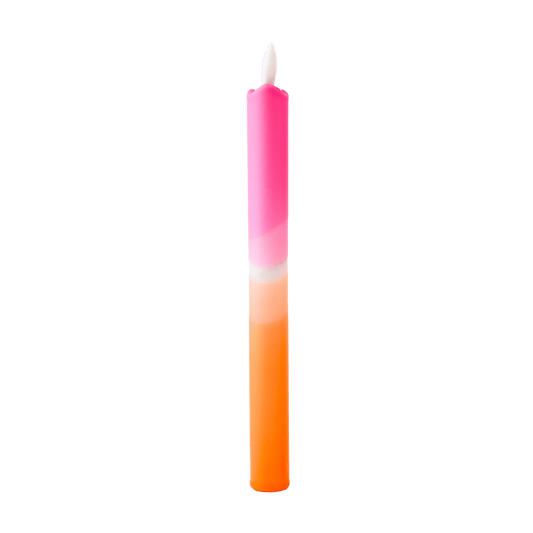 LED Pillar Kaars Pink Orange RC - 1 stuk