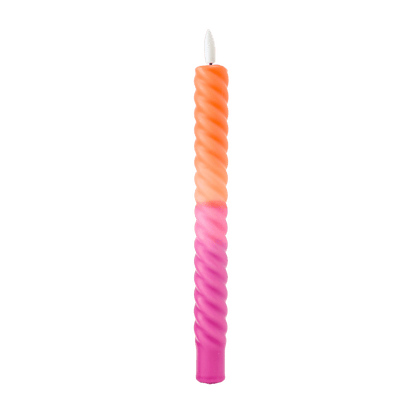 LED Swirl Kaars Sunset RC - 1 stuk