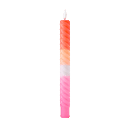 LED Swirl Kaars Multicolor RC - 1 stuk