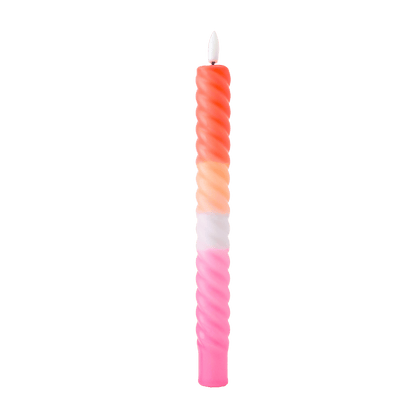 LED Swirl Kaars Multicolor RC - 1 stuk
