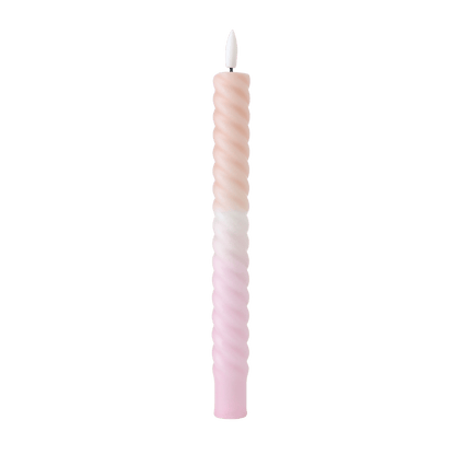 LED Swirl Candle Soft Purple RC - 1 piece