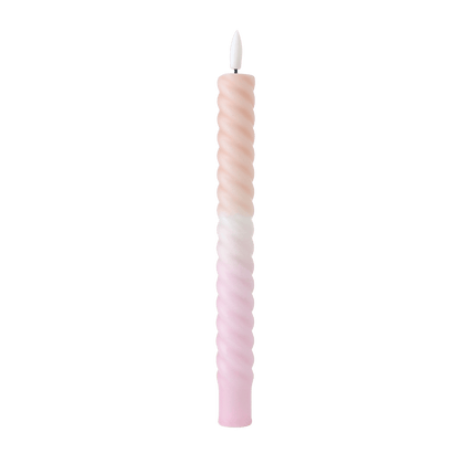 LED Swirl Candle Soft Purple RC - 1 piece