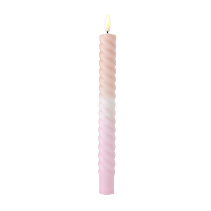 LED Swirl Candle Soft Purple RC - 1 piece