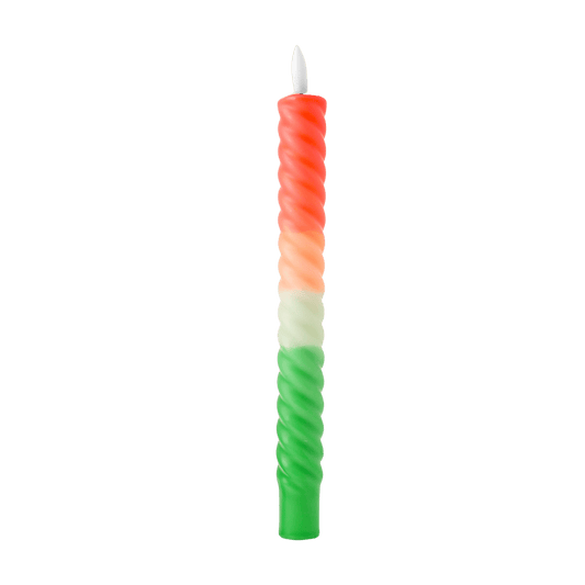 LED Swirl Kaars Tangerine RC - 1 stuk