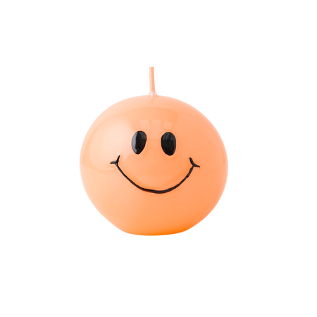Smiley Kerze Hot Orange