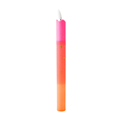 LED Pillar Kaars Gold Orange RC - 1 stuk