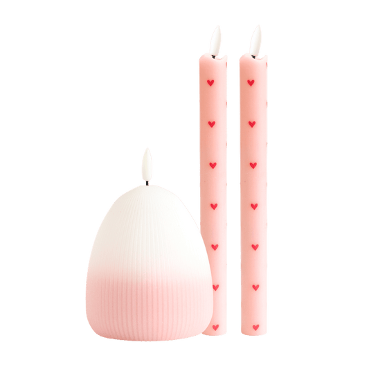 LED Kaarsenset – Happy Roze