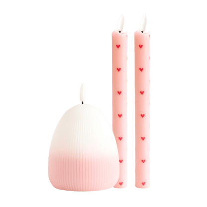 LED Kaarsenset – Happy Roze