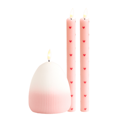 LED Kaarsenset – Happy Roze