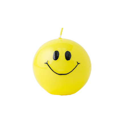 Smiley Kerze Gelb