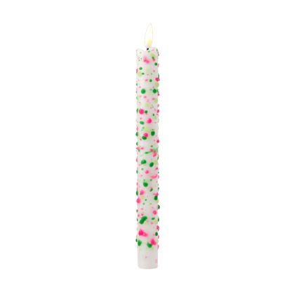 LED Pillar Kaars Floral Sparks RC - 1 stuk
