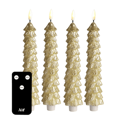 LED Kerstboom Kaarsenset RC - Goud
