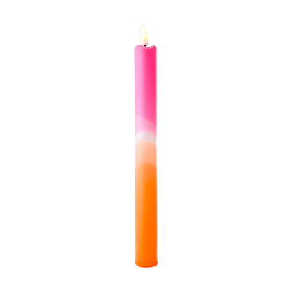 LED Pillar Kaars Pink Orange RC - 1 stuk