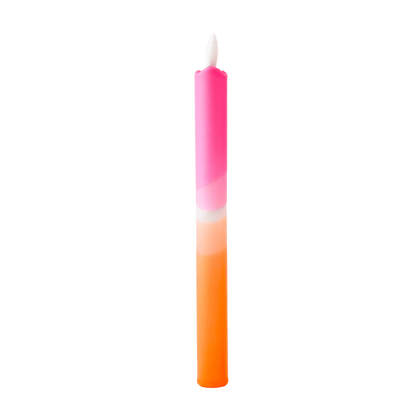 LED Pillar Kaars Pink Orange RC - 1 stuk