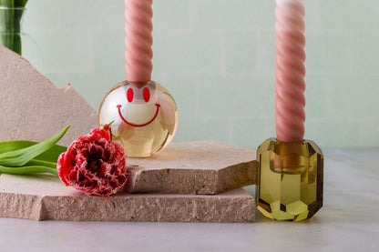 Kandelaar Happy Rood-Roze