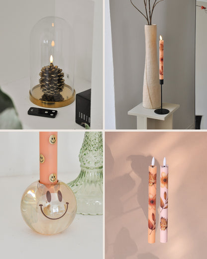 LED Kaarsenset RC – Happy Orange