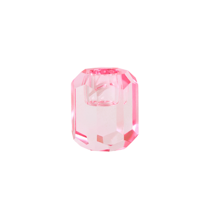 Kandelaar Crystal Roze